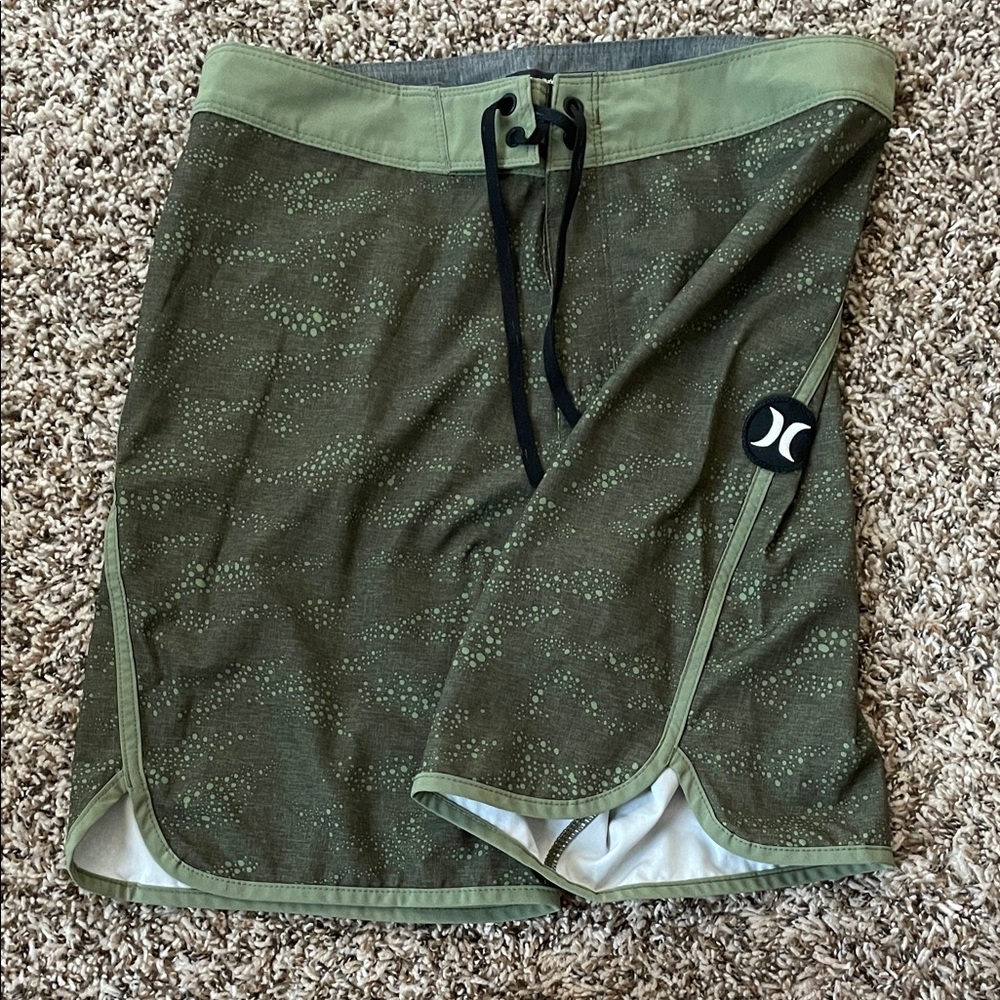 Hurley Olive & Light Olive Men's Swim Shorts